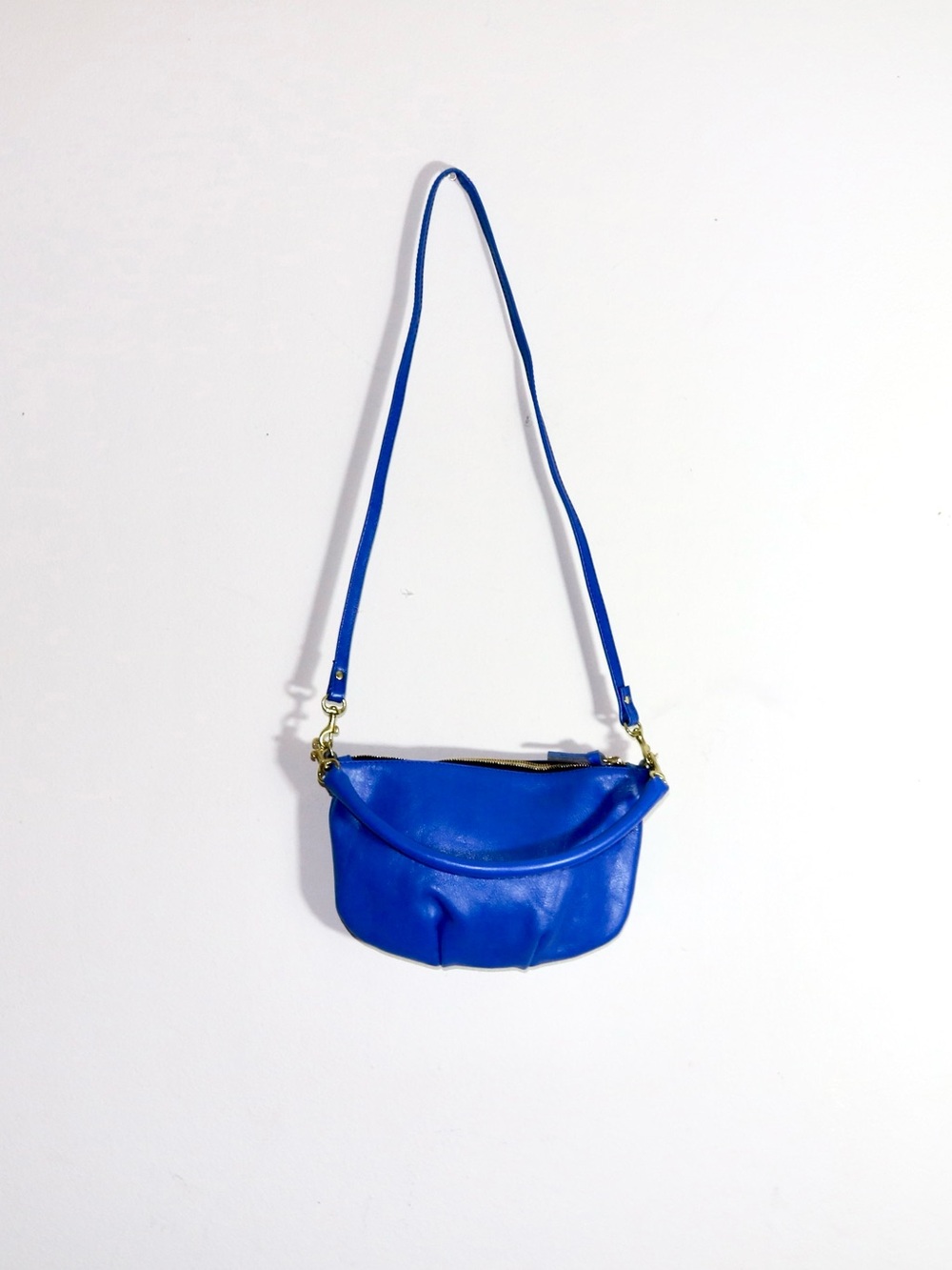 Clare V. Petit Moyen Messenger Bag in Royal Blue - Picture 2 of 13